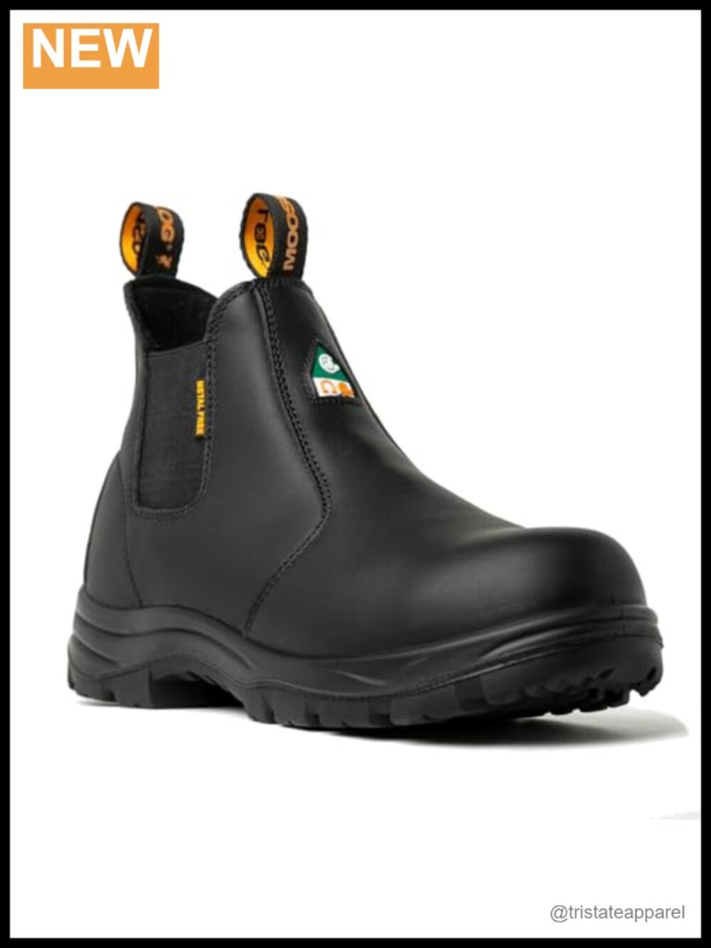 Men's Lightweight Composite Toe Leather Work Safety Boots Chelsea ASTM CSA